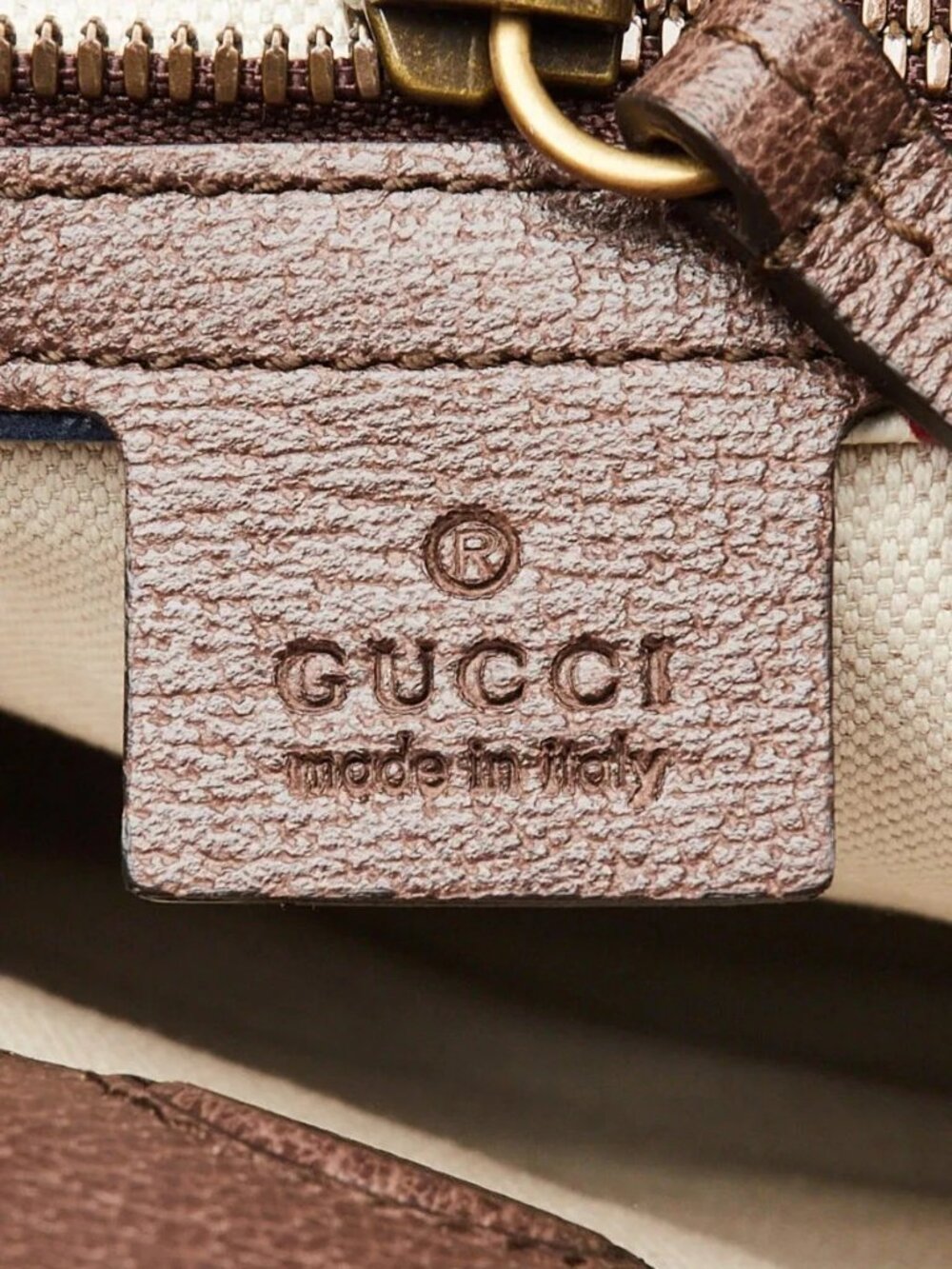 Gucci Beige/Ebony GG Coated Canvas Embroidered Courrier Soft Tote Bag - Picture 8 of 10